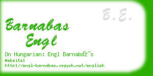 barnabas engl business card